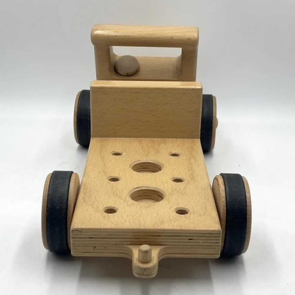 NIC “Creamobil” Beechwood Wooden Truck Base Model-Long: Manufactured in Germany